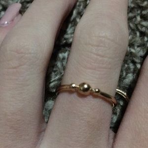 Gold and silver rings